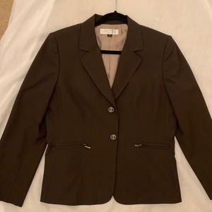 Tahari jacket brown NWOT